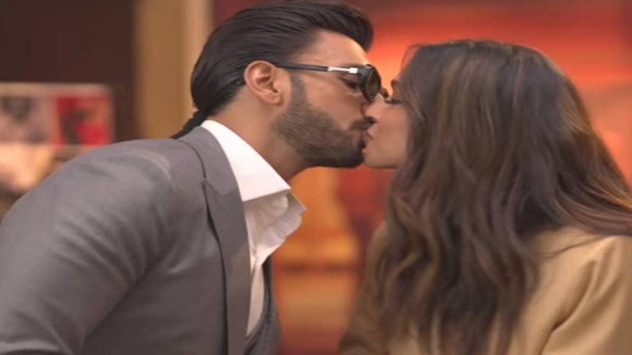 Watch! Ranveer Singh And Deepika Padukone Enjoy Their Cute PDA Session During Her Interview