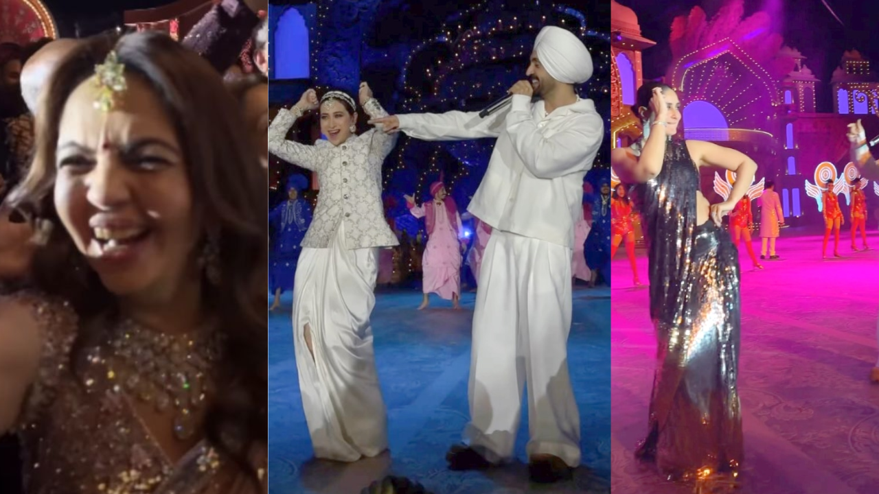 Diljit Dosanjh rocked the floor in Jamnagar with the Bollywood stars