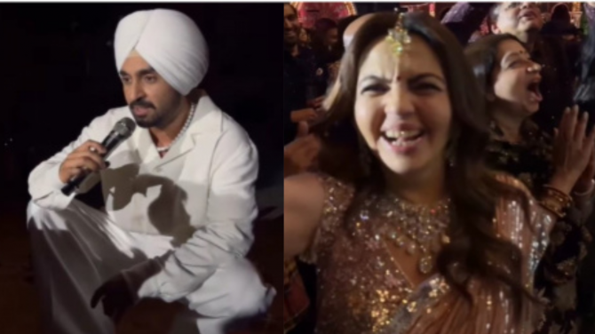 Diljit Dosanjh is taking gujarati lessons from Nita Ambani.