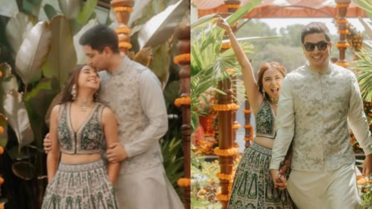 Prajakta Koli-Vrishank Wedding: Groom Adorably Kisses His Wife-To-Be, See Pics
