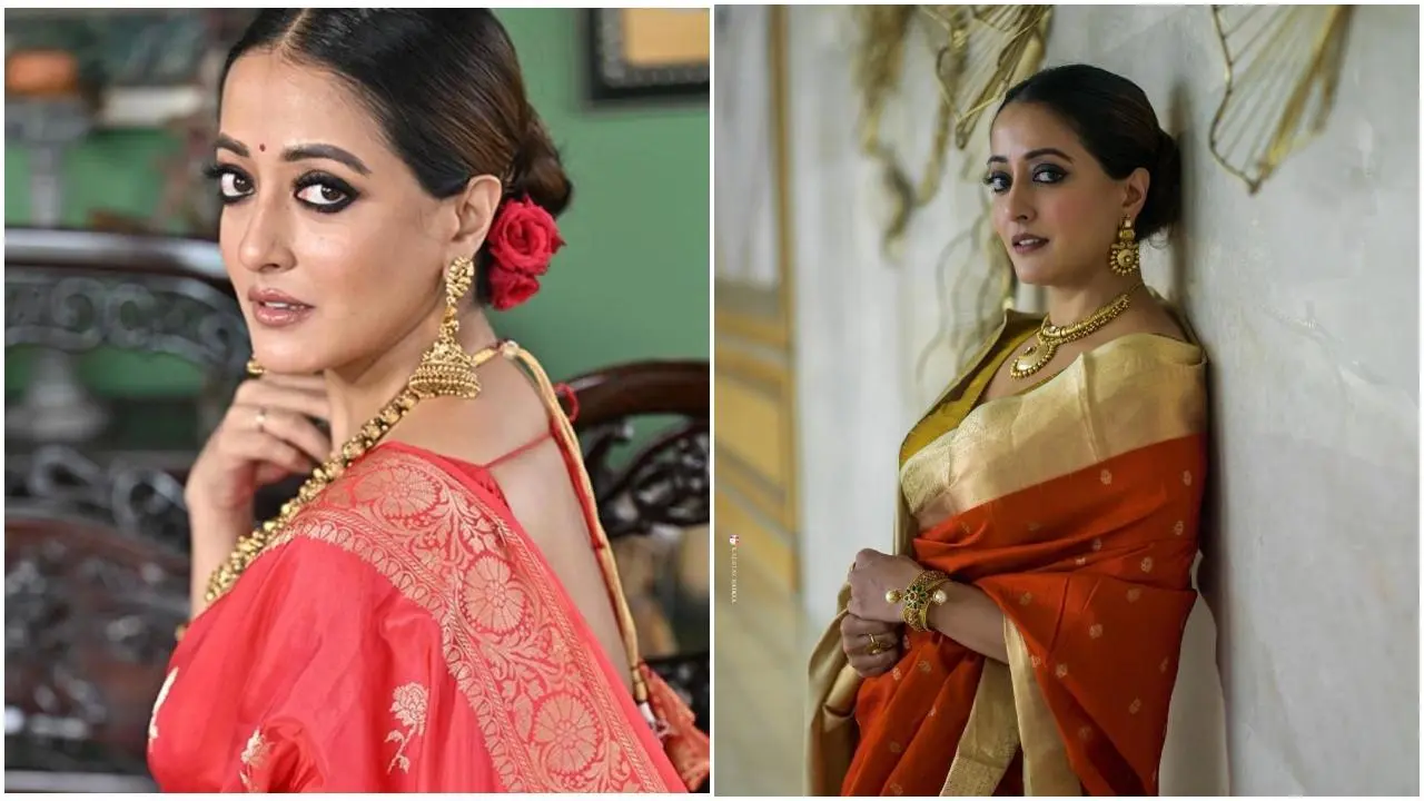 Raima Sen classic saree looks