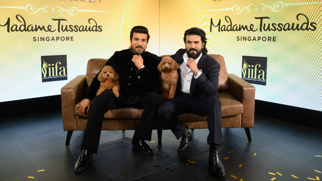 Klin Kaara Creates an Adorable Moment With Ram Charan at Madame Tussauds