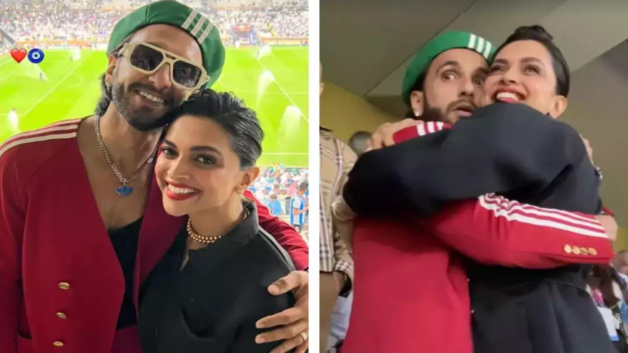Ranveer Singh Proudly Shares Pictures Of Deepika Padukone As She Unveils FIFA World Cup Trophy