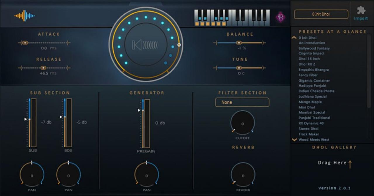 RDG Audio- Acoustic Indian Dhol Lite