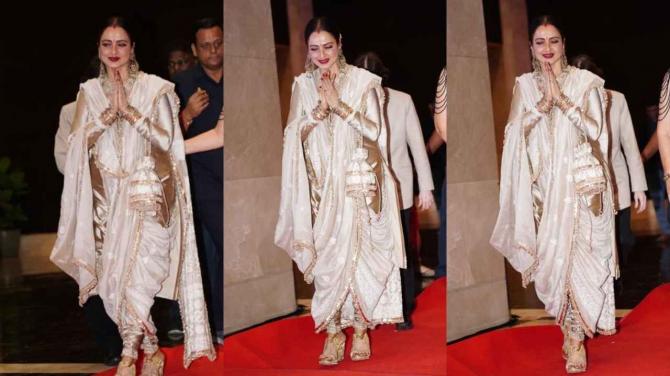 Happy Birthday Rekha: Kanjeevaram To Banarasi, A Look At The Actress`s Saree Collection