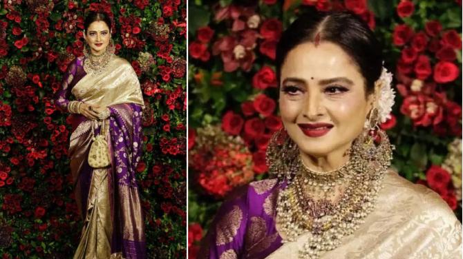 Happy Birthday Rekha: Kanjeevaram To Banarasi, A Look At The Actress`s Saree Collection