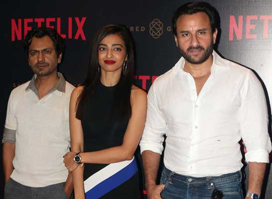 Saif, Radhika, Nawazuddin snapped at Sacred Games Press Meet