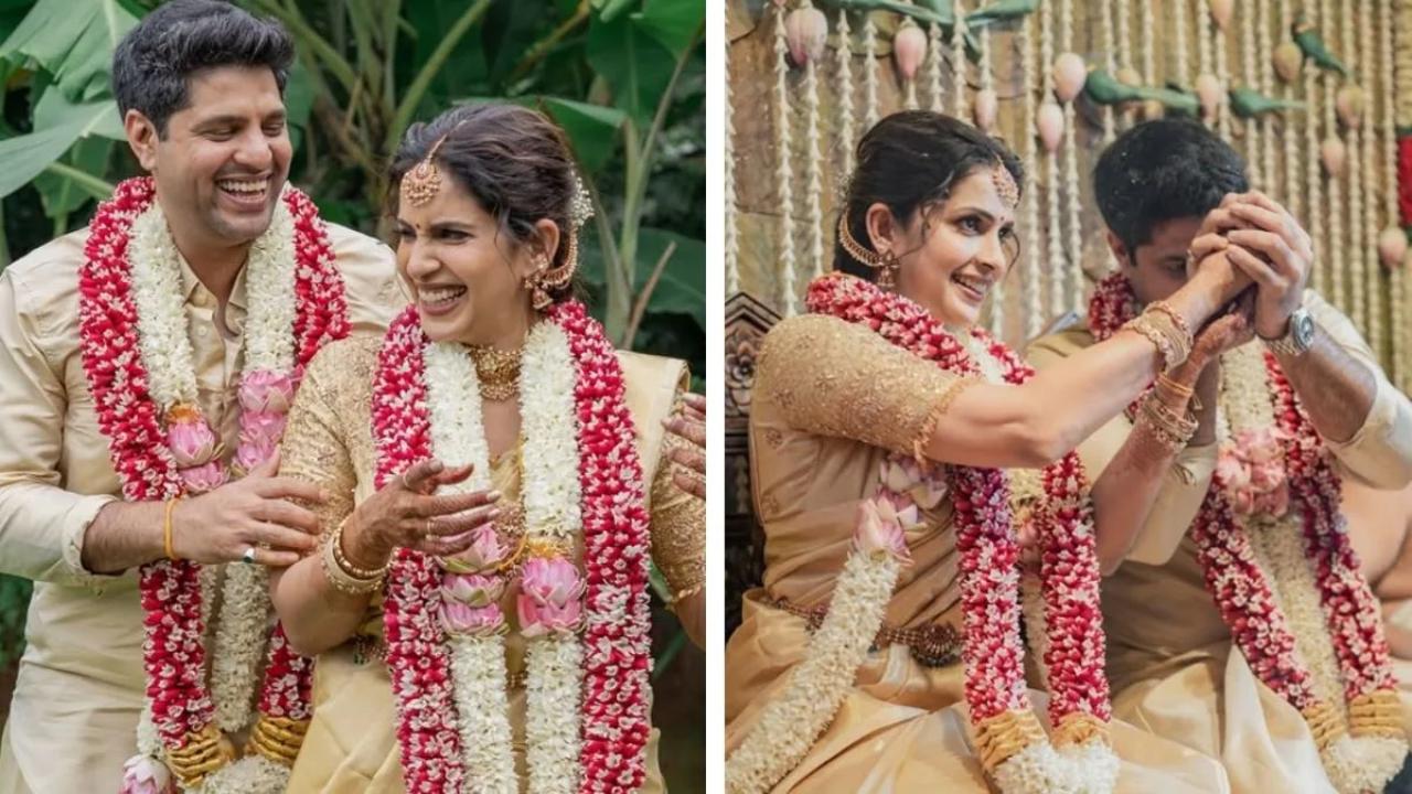 Actor Samyuktha Shanmuganathan Marries Former Cricketer Anirudha Srikkanth