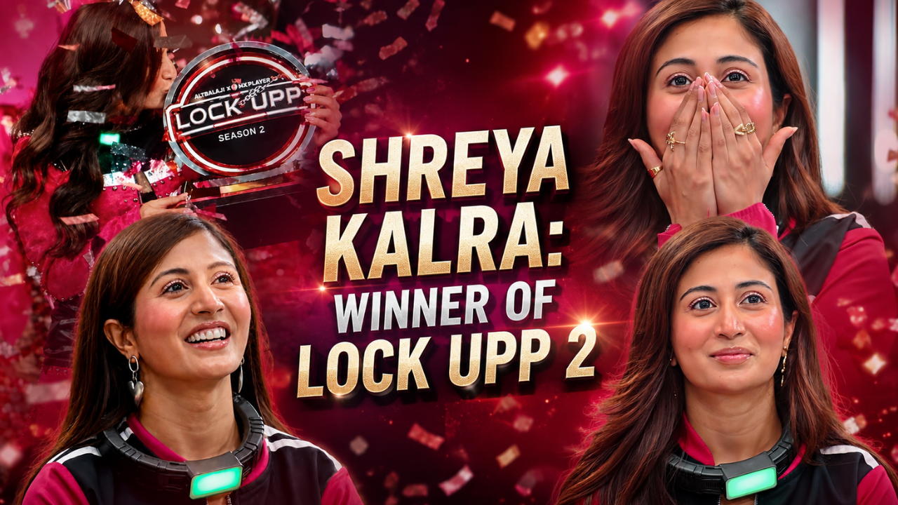 Shreya Kalra lifts the trophy of ‘Lock Upp 2’; wins prize money of Rs. 1 crore!