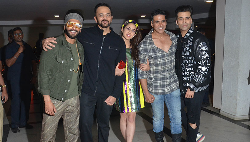 Simmba: Ajay Devgn and Akshay Kumar join Ranveer Singh to celebrate films success