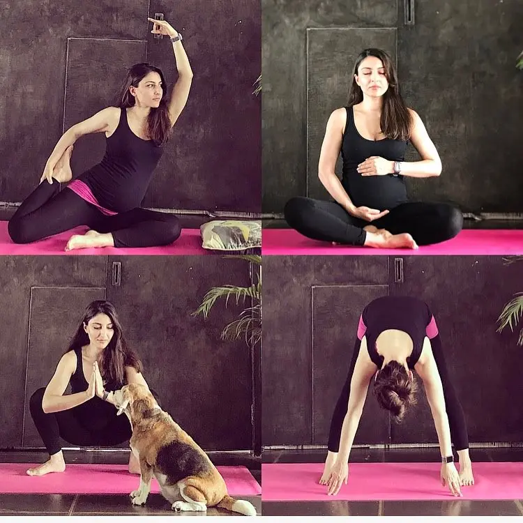 Her love of fitness dates back to even when she pregnant with Inaaya Kemmu