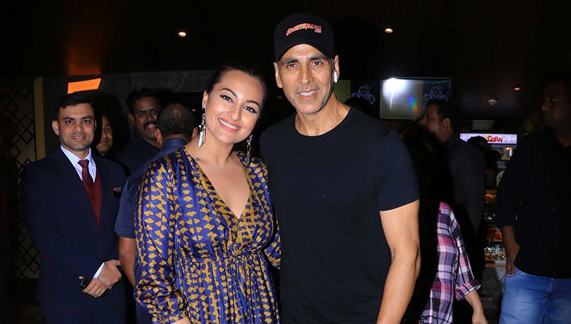 Khandaani Shafakhana: Akshay Kumar attends special screening of Sonakshi Sinhas film