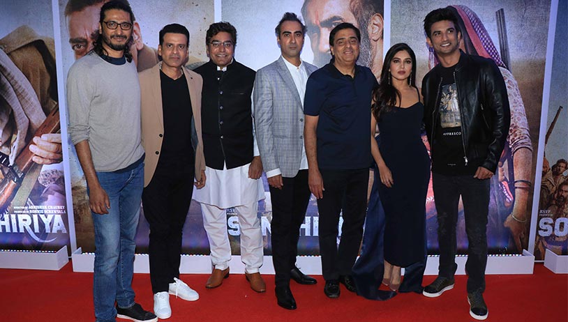 Sonchiriya Trailer Launch: Manoj, Sushant, Bhumi snapped at special press meet