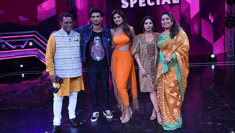 Sushant Singh Rajput, Bhumi Pednekar promote Sonchiriya on Super Dancer 3