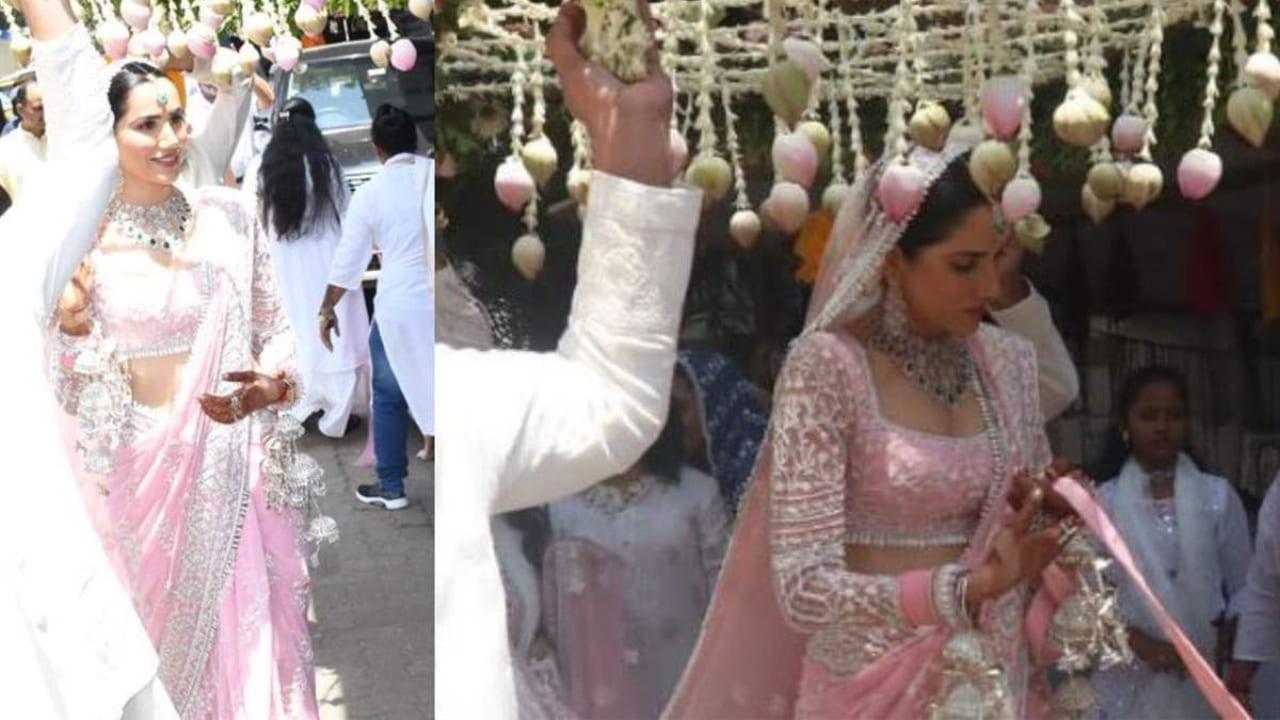 Pyaar Ka Punchnama Fame Sonnalli Seygall Looks Pretty In Pink As She Marries Hotelier Ashesh Sajnani