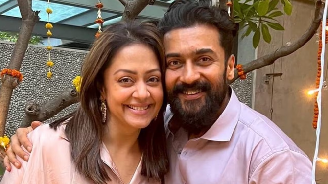 No 2 :Suriya Sivakumar and Jyothika