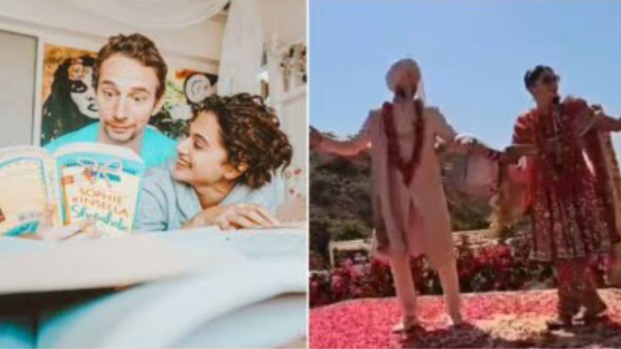 Taapsee Pannu Shares her Wedding Outfit Was Designed by Her College Friend; Read More to Find Out