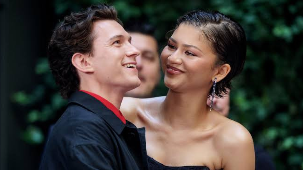 Zendaya showing off her engagement ring with every chance she got