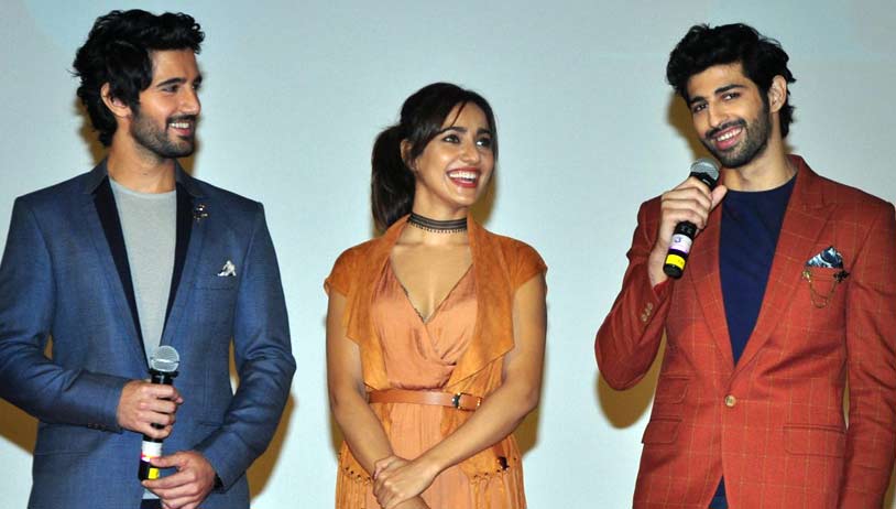 Tum Bin 2: Neha, Aditya and Aashim snapped at song launch