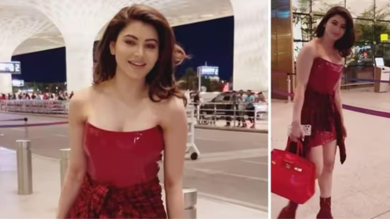 Urvashi Rautela Slays In Red As She Leaves For Cannes, To Be A Leading Part Of Parveen Babi Biopic