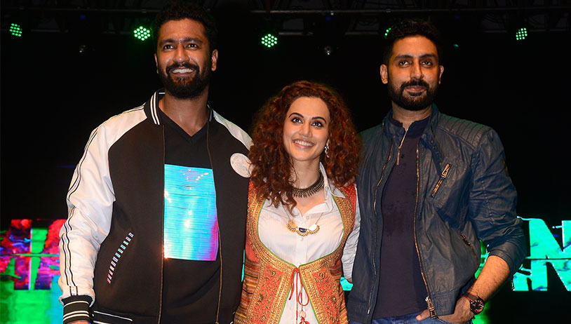 Taapsee Pannu, Vicky Kaushal, Abhishek Bachchan snapped at the Manmarziyaan Music Launch