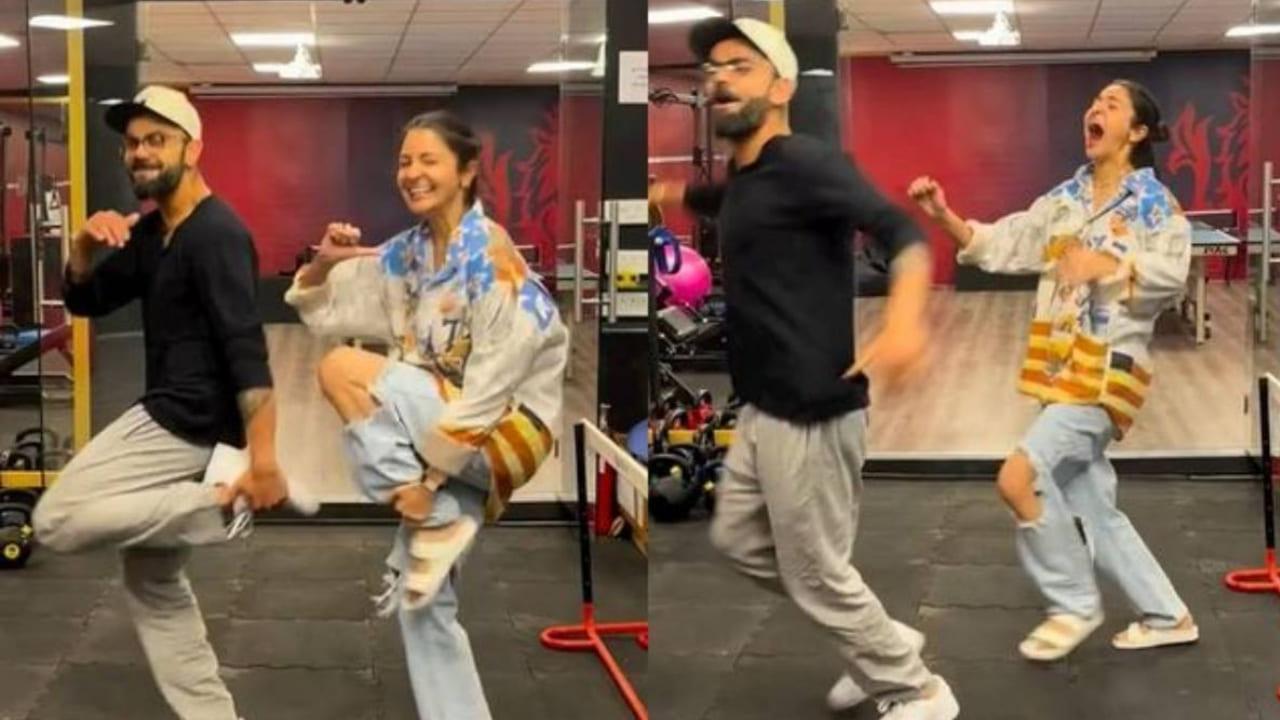 WATCH! Anushka Sharma Cannot Stop Laughing As Virat Kohli Sprains His Leg In A Fun Dance Video