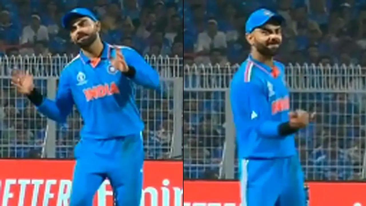 Virat Kohli Grooves To Anushka Sharma`s Song During India Vs SA World Cup Match