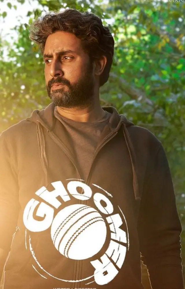 Abhishek Bachchan portrays the role of a failed cricketer who later becomes a cricket coach in the 2023 film `Ghoomer`