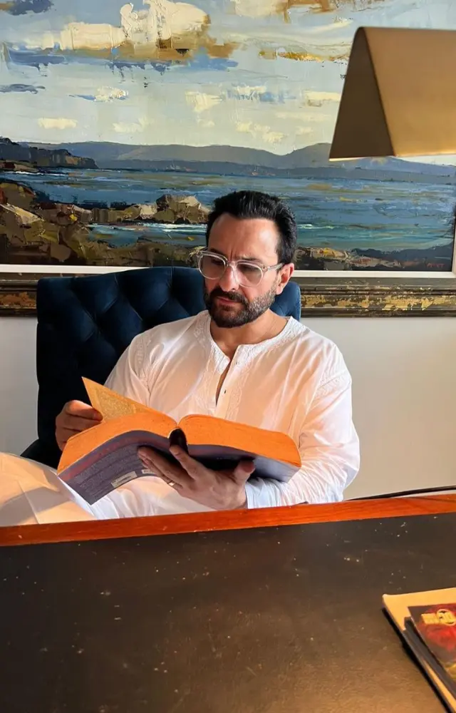 Saif Ali Khan believes that reading is important and spends his free time reading a variety of books