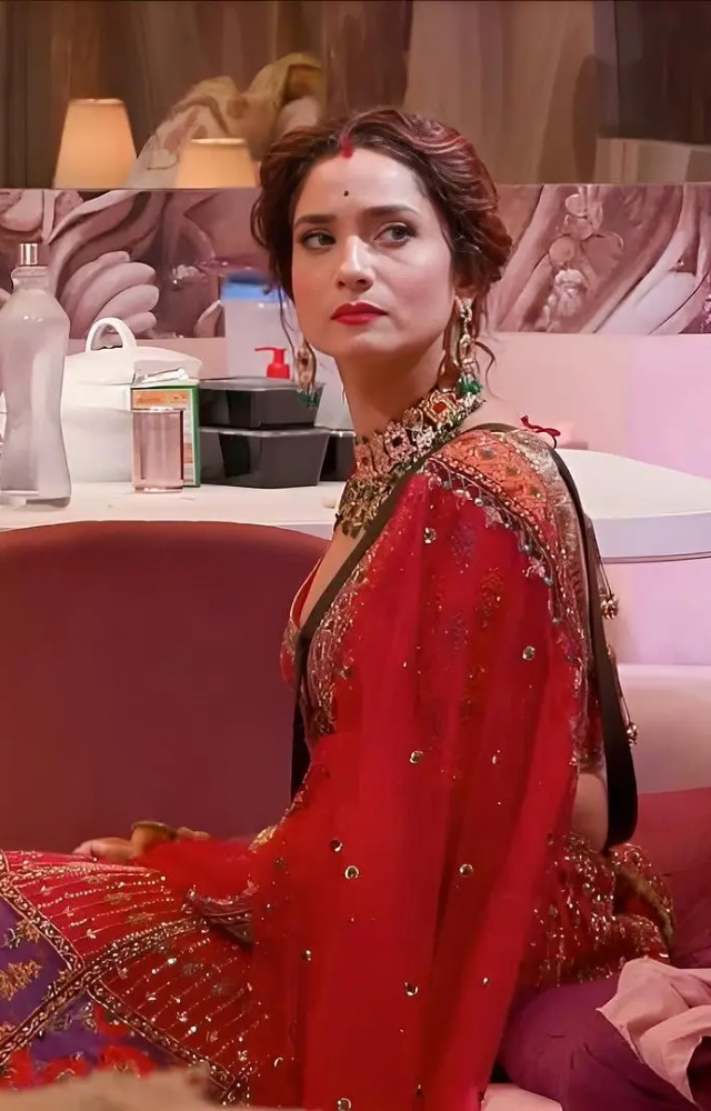 Take inspiration from Ankita for this wedding season and try this red lehenga look that she aced in one of the episodes