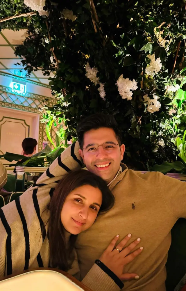 Parineeti Chopra and Raghav Chadha are currently in london and the two celebrated their New Year their only