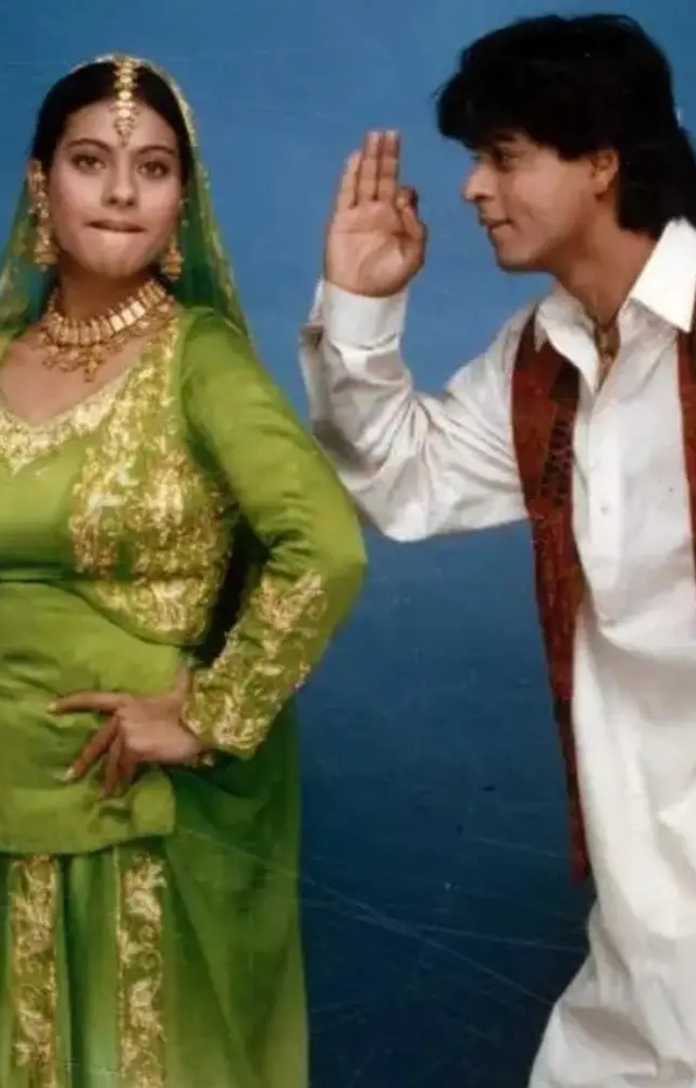 This green outfit that Kajol wears for her mehendi ceremony in DDLJ was rooted to her character`s Punjabi culture and also the occasion.