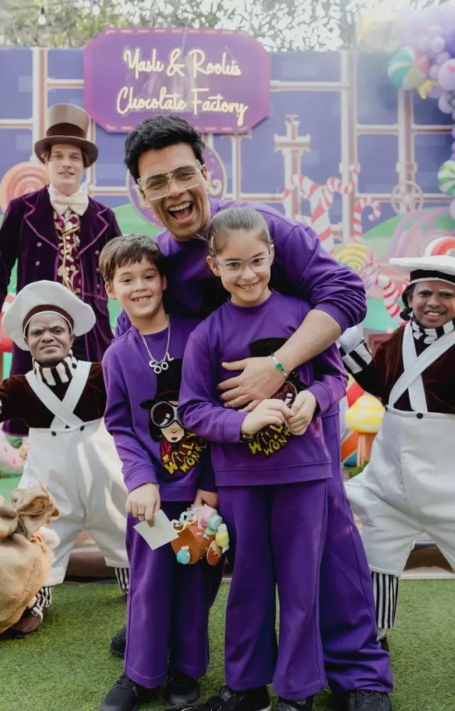 Karan Johar, known for his filmmaking, is also a loving dad to Yash and Roohi