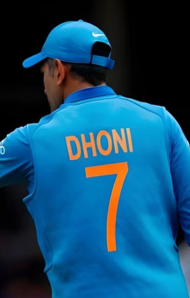 Dhoni’s No 7 jersey officially retired