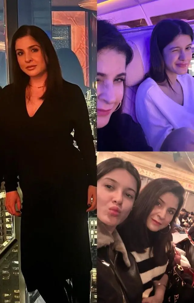 Maheep and Shanaya Kapoor in New York