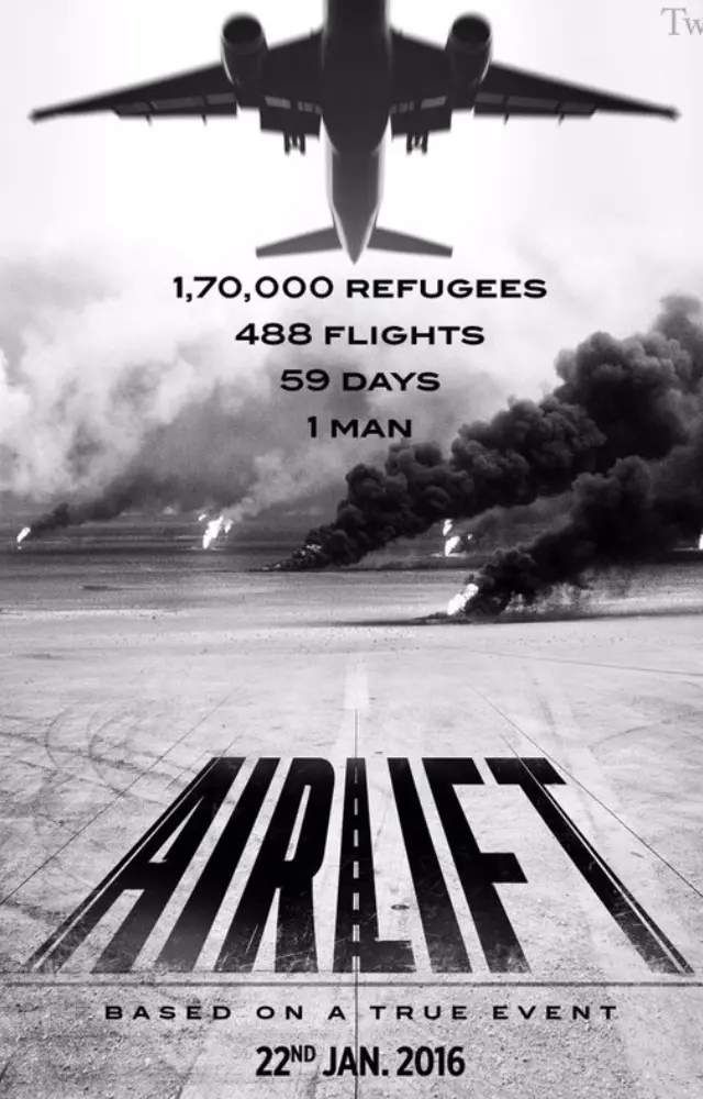 In `Airlift,` Akshay Kumar portrays Mathunny Mathews, the Kuwait-based Indian who heroically evacuated 170,000 Indians during the Iraqi invasion on Kuwait	