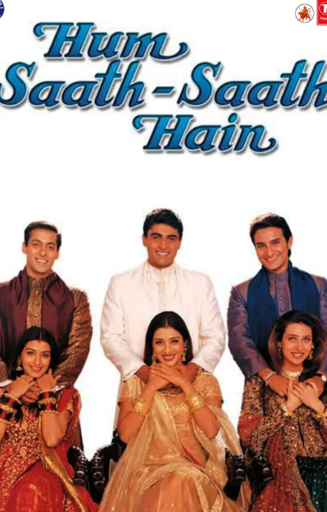 A pure Sooraj Barjatya flick, `Hum Saath Saath Hain` is a happy family story with beautiful visuals and appealing music