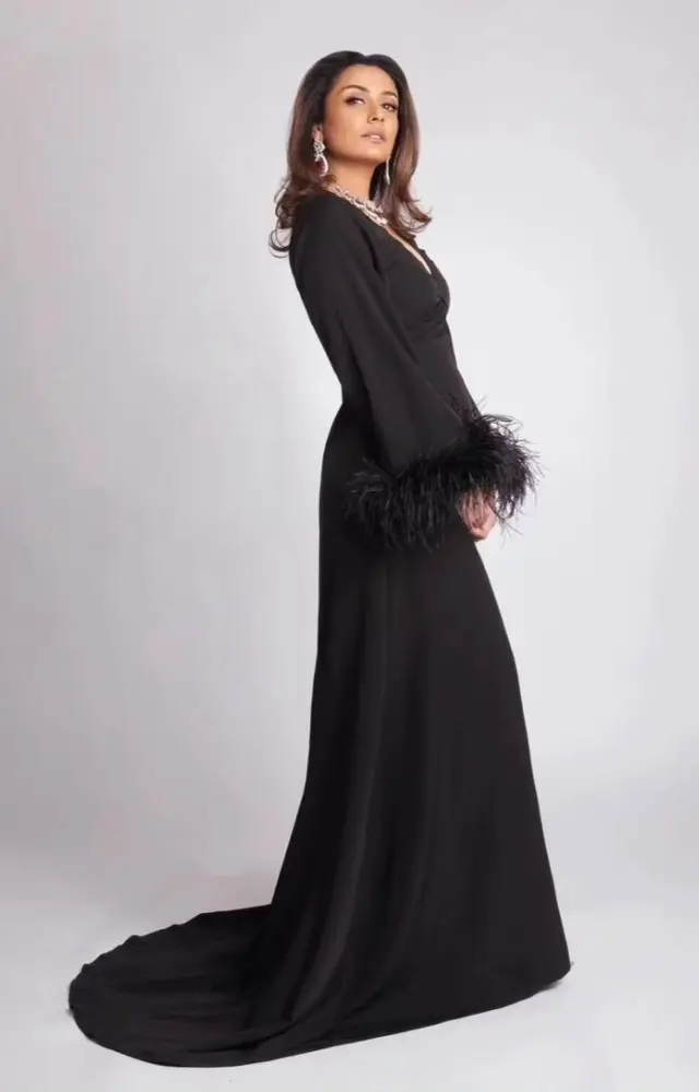 Black never goes wrong, and Namrata proved it right