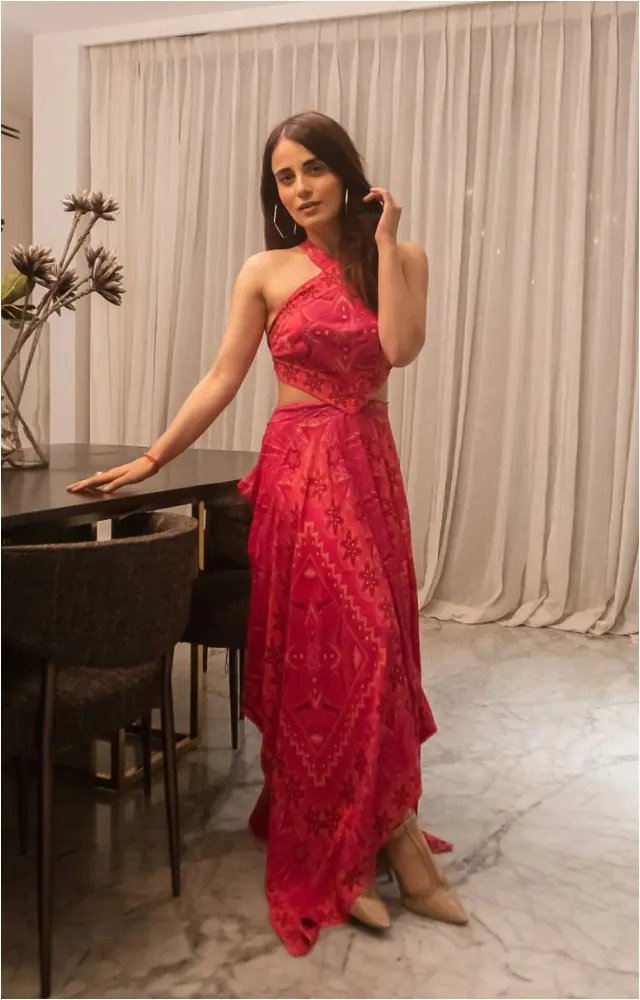 Radhika Madan shows how to wear pink for a casual occasion