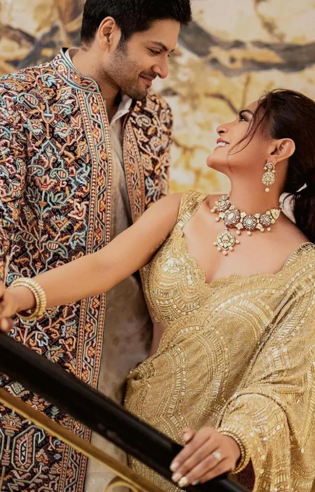 This embellished saree is an absolute stunner, and makes for a perfect bridesmaid look