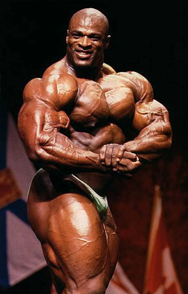 Ronnie`s dedication to powerlifting exercises, such as squats and deadlifts, contributed to his massive and well-defined physique