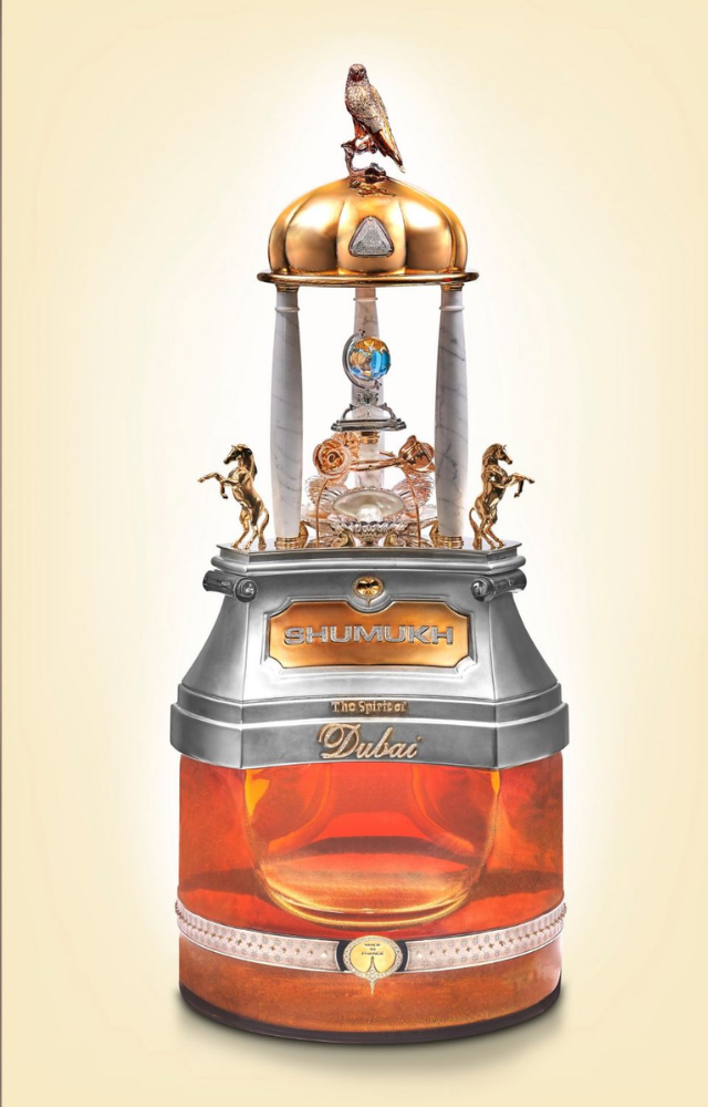 Created in Dubai, this perfume is encrusted with diamonds, gold, and pearls. Only one bottle exists, and it costs 10.8 crore.
