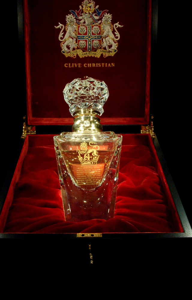 Only 10 bottles exist worldwide, each made with Baccarat crystal and diamonds—priced at 1.8 crore.
