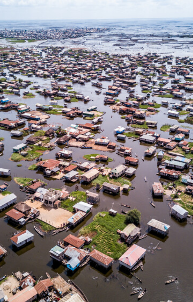 Often called the Venice of Africa, this stilt village is built entirely on Lake Nokoué and is only accessible by canoe.
