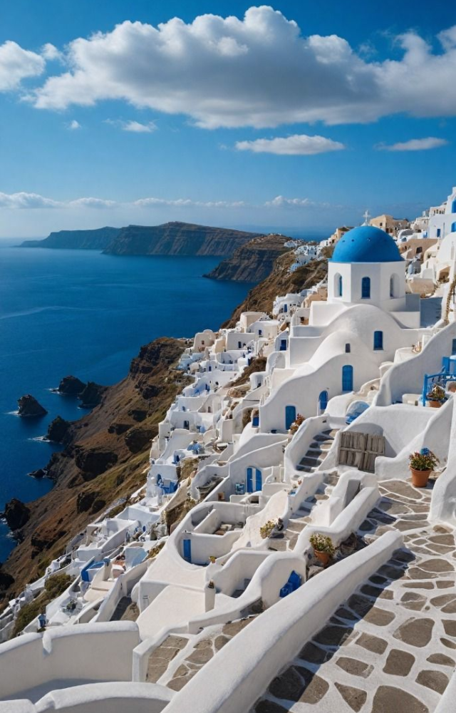 Many link Atlantis to the island of Santorini, once home to the Minoan civilization—devastated by a massive volcanic eruption around 1600 BCE.
