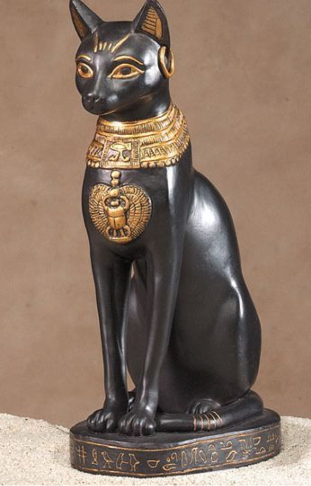 Cats were sacred to the Egyptians, symbolizing protection and grace. Bastet, the feline goddess, was worshipped in homes and temples alike.
