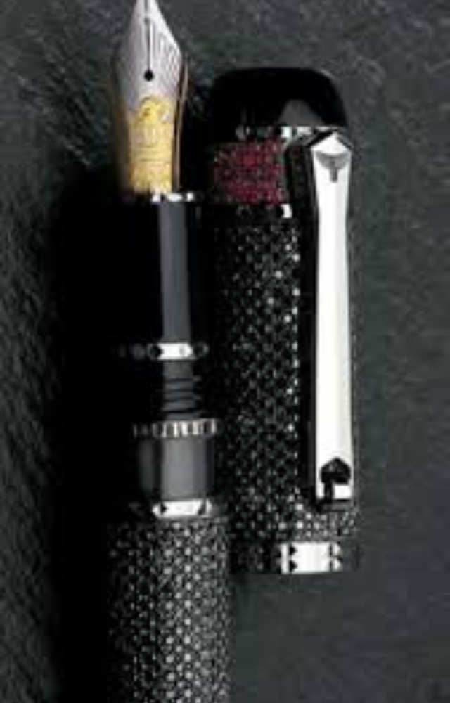 Covered in black diamonds and crafted with precision, this pen reflects pure opulence. Only one was ever made.