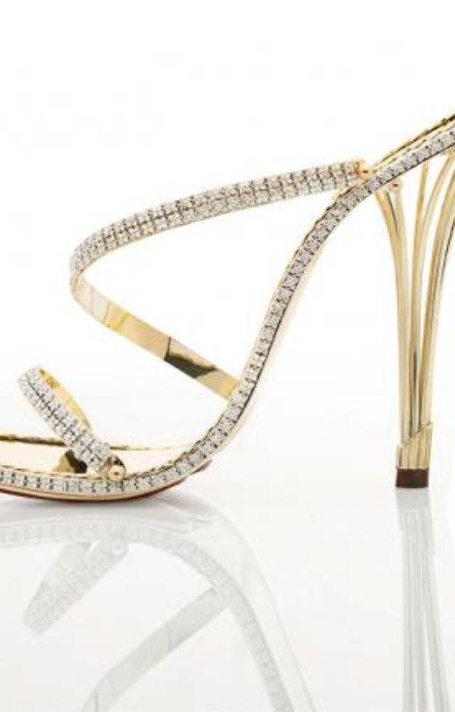 Made from solid gold with over 2,000 diamonds, these stilettos cost around 2 crore rupees and took months to design.
