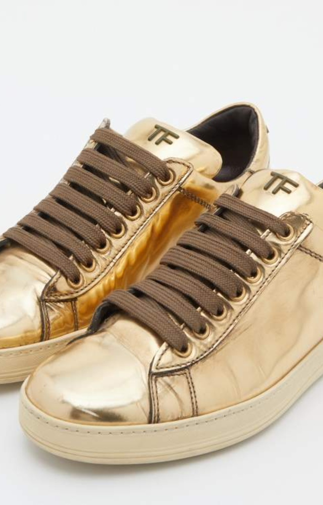 Luxury designer Tom Ford once created shoes with solid gold heels for a custom order—exclusive and almost priceless.
