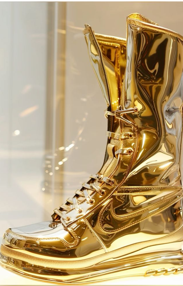 Shoes Made of Real Gold